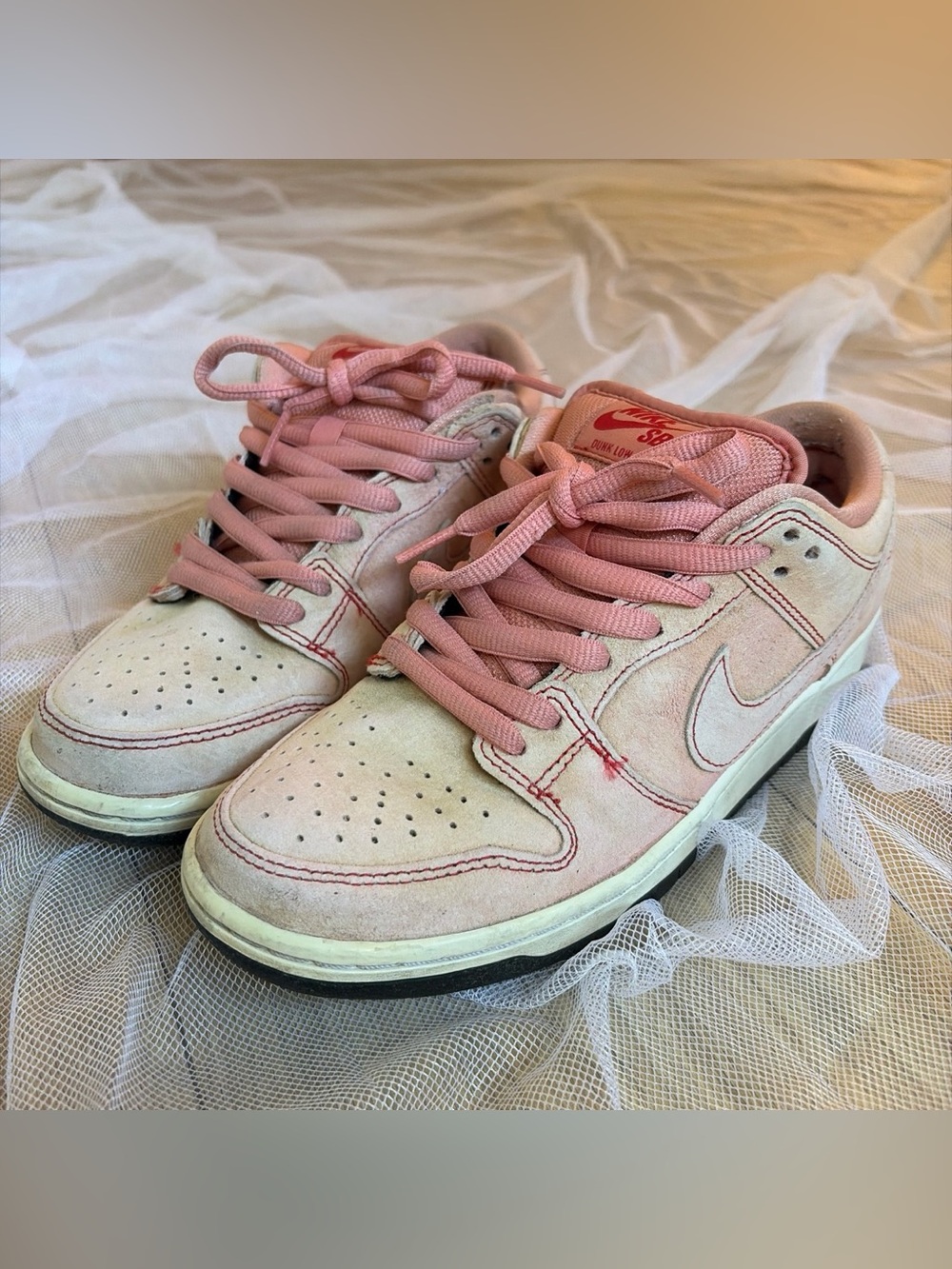 Nike SB Pink Pig Pink Dunk Low Sneakers